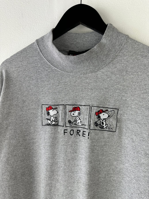 Vintage Snoopy Golf Mock Shirt (L)