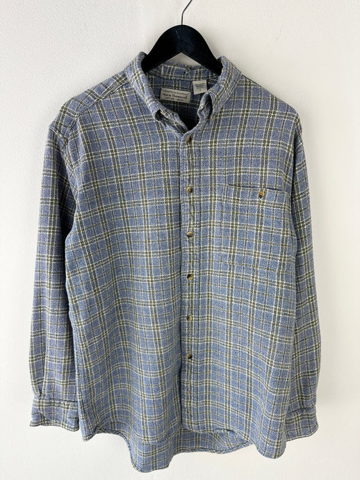 Vintage Textured Flannel Shirt (L)