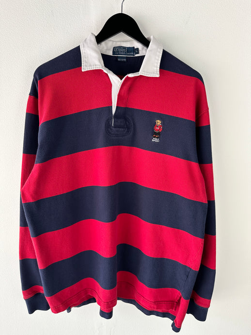 Vintage Polo Bear Rugby Shirt (L)