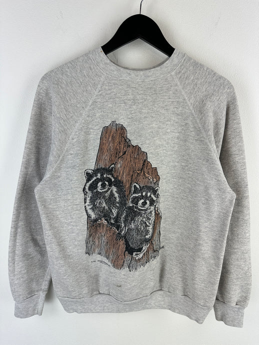 Vintage Raccoon Sweatshirt (M)